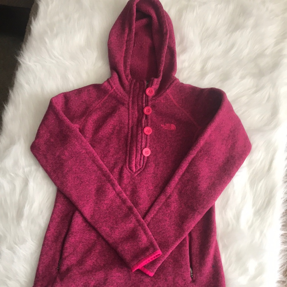 North Face hooded pullover